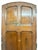 Victorian Gothic Revival Arched Pitch Pine 6-Panel Door with Carved Handles, 19th Century For Sale - Image 6 of 9