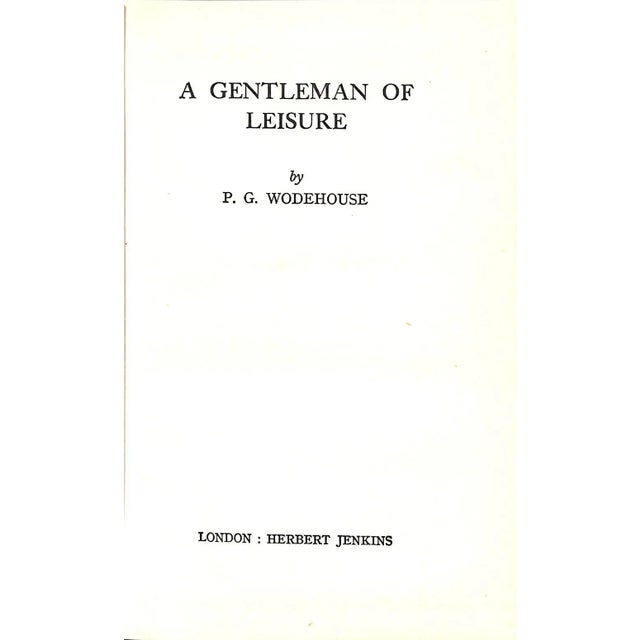1950s "A Gentleman of Leisure" 1955 Wodehouse, p.g. For Sale - Image 5 of 6