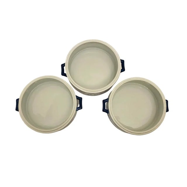 Ceramic Late 20th Century Bombay Blue Willow Porcelain Lunch Box Chinese Dragon 4 Piece Stacking Dish For Sale - Image 7 of 8