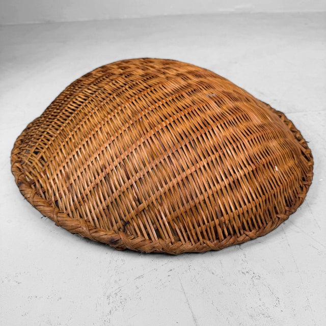 Vintage Japanese Bamboo Zaru Drying Basket, 1960s For Sale - Image 9 of 10