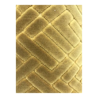 Gold Cut Velvet Fabric- 15 Yards Now $400.. Was $600. For Sale