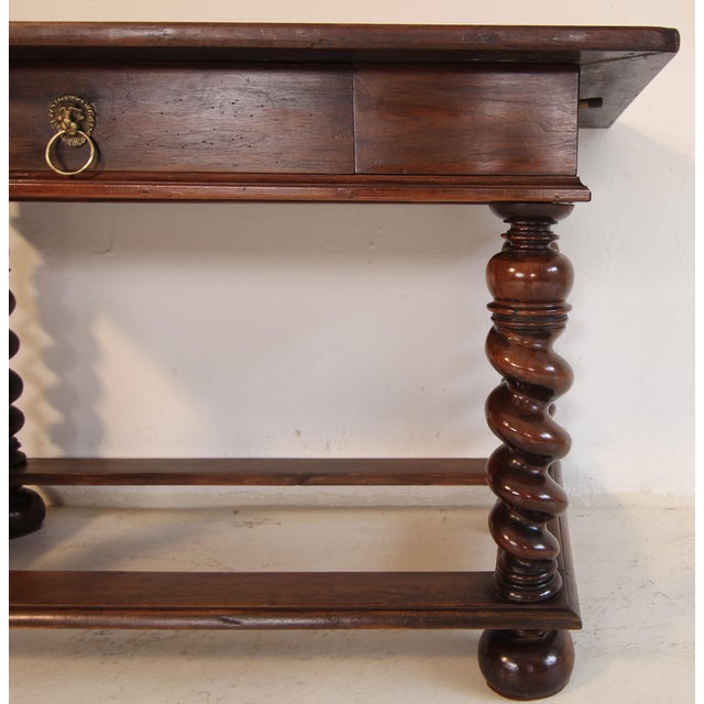 Late 19th Century French Louis XIII Walnut Side Table For Sale - Image 11 of 18