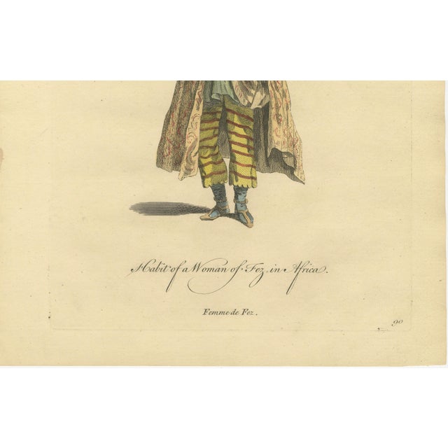 European School Artist, Habit of a Woman of Fez in Africa, 1749, Engraving For Sale - Image 7 of 10