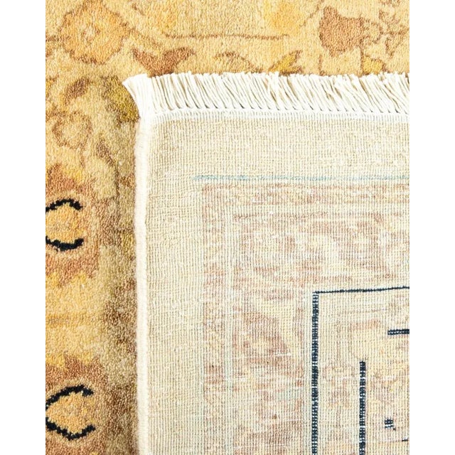 2000 - 2009 Mogul, One-of-a-Kind Hand-Knotted Area Rug in Ivory, 6' 1" x 8' 9" For Sale - Image 5 of 8