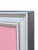 2010s Blush Pink Chinoiserie Silk Wallpaper Panel Diptych "Bird & Bamboo" Framed in Silver Leaf, a Pair For Sale - Image 5 of 5