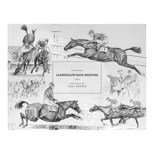 "Inaugural Llangollen Race Meeting" 1931 Ours, Dorothy [Essay By] Sketches by Paul Brown For Sale