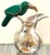 Mid-Century Modern Mid-Century Mexican Silverplate & Malachite Parrot Pitcher, Style Los Castillo For Sale - Image 3 of 12