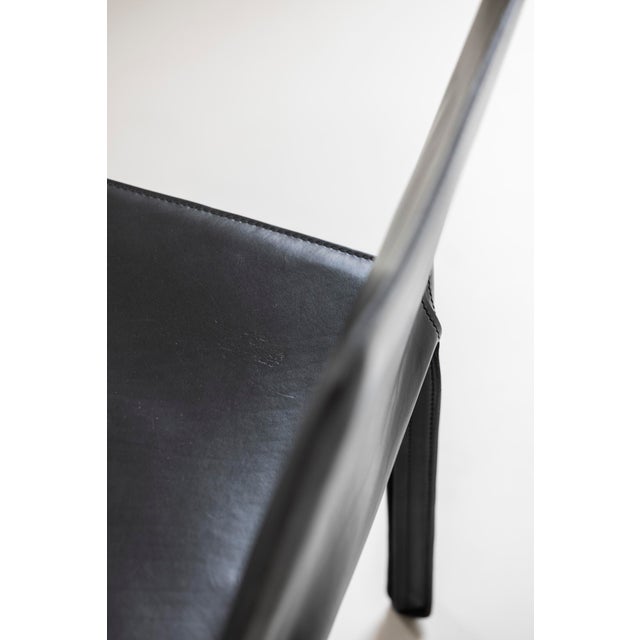 Model 413 Cab Dining Chairs by Mario Bellini for Cassina, 1977, Set of 6 For Sale - Image 6 of 16