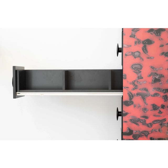 Black Mobili Lunghi Series Kapota Console by Ettore Sottsass for Memphis, 2000s For Sale - Image 8 of 13