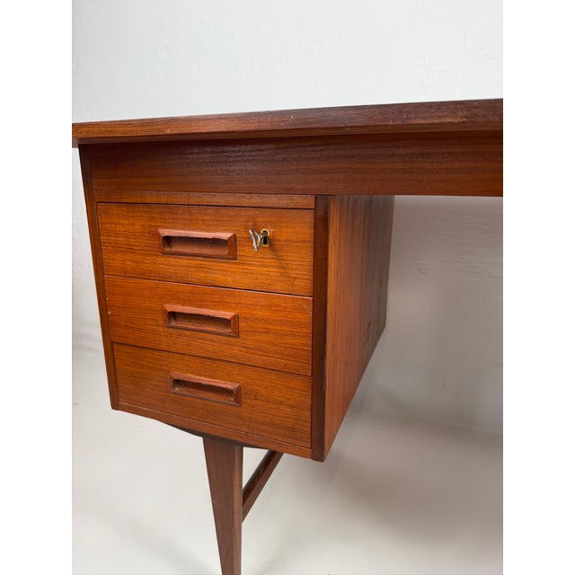 Danish Modern Teak Desk, 1960s For Sale - Image 4 of 6