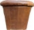 Cigar Leather Restoration Hardware Chair & Coordinating Ottoman, a Pair For Sale - Image 12 of 18