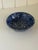 Early 21st Century Signed Christine Jouval Blue Aptware Marbled Bowl For Sale - Image 5 of 6
