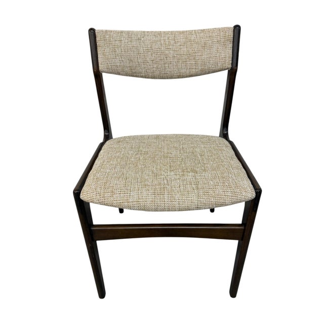 Mid-Century Modern Mid-Century Danish Modern Dark Walnut Dining Chairs - Set of 6 For Sale - Image 3 of 5