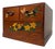 Small Japanese Wooden Drawer Chest with Flowers and Butterflies, 1980s For Sale