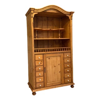 Rustic Bookshelf in Natural Wood For Sale