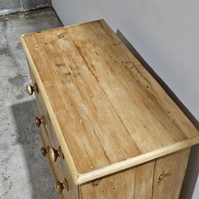 Antique English Pine Petite Dresser or Nightstand - Circa 1870 For Sale - Image 4 of 13