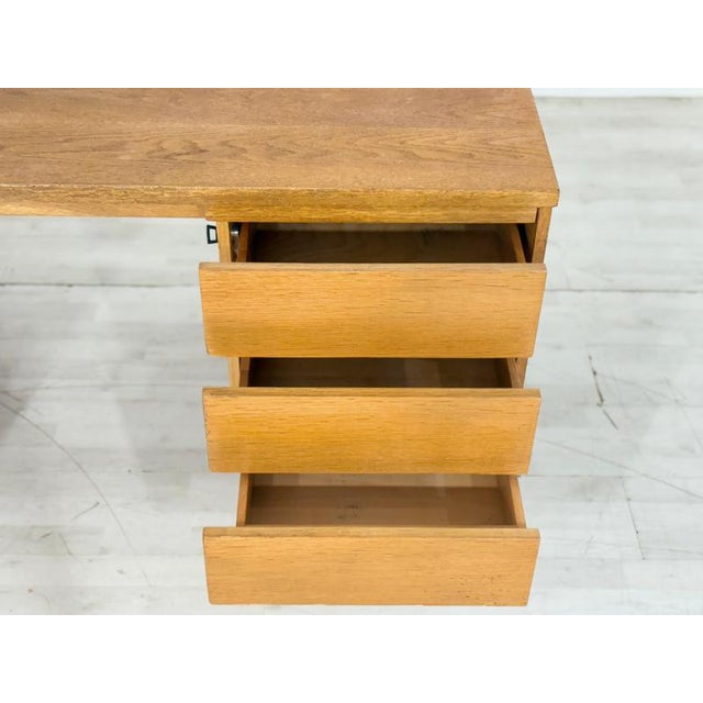 Vintage Freestanding Desk in Oak from Ikea, 1960s For Sale - Image 5 of 17