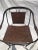 Brown Pair of Iron Horseshoe Back and Leather Chairs For Sale - Image 8 of 10
