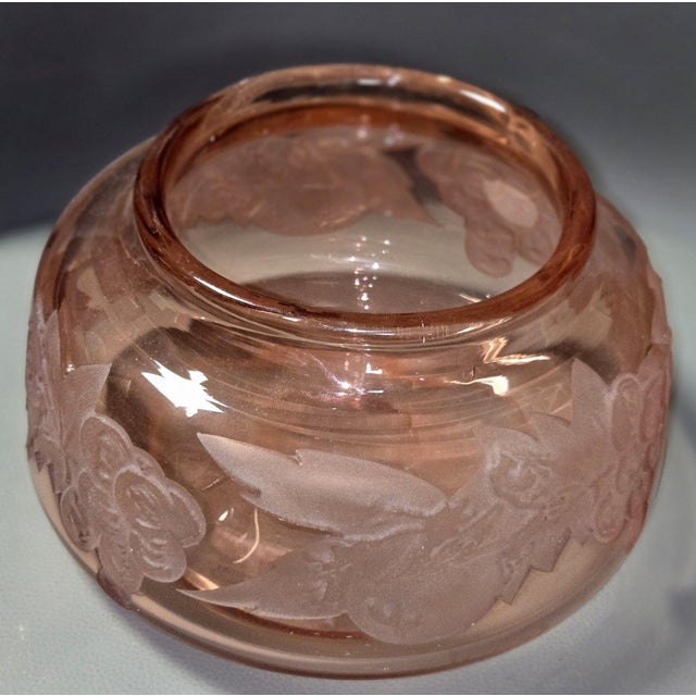 Legras: very important glass vase with acid-etched motifs fruit and foliage motifs