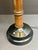 Vintage Bamboo Rattan Shade Wood & Metal Table Lamp For Sale - Image 9 of 11