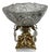 Vintage West Germany Monarch Crystal Pedestal Center Bowl For Sale