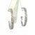Metal 1990s Pair of John Hardy Estate XL 2" Cable Chain Hoop Earrings Silver For Sale - Image 7 of 9