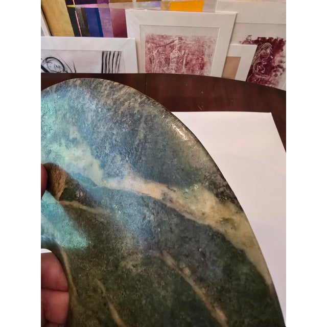 A rare antique ( guaranteed over 100 years old ) chinese jade stone ring . Having a very desirable green color with...