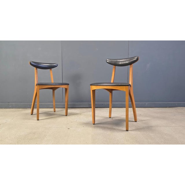 1960s Mid-Century Belgian Dining Chairs, 1960s, Set of 10 For Sale - Image 5 of 17