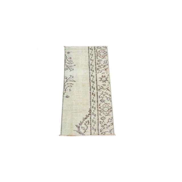 Handknotted Vintage decorative mini wool rug fragment. Approximatelly 45-55 years old. In very good condition. Rare find,...