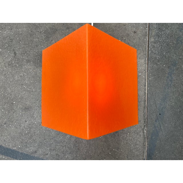 Orange Postmodern Orange Prism Shape Floor or Table Lamp from Heico, 1980s For Sale - Image 8 of 18