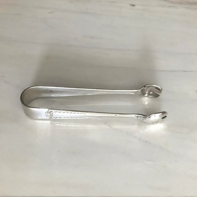1970s Vintage Sheffield Sugar Tongs, 1970s For Sale - Image 5 of 6