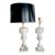 Pair Italian Neoclassic Urn Alabaster Table Lamps For Sale