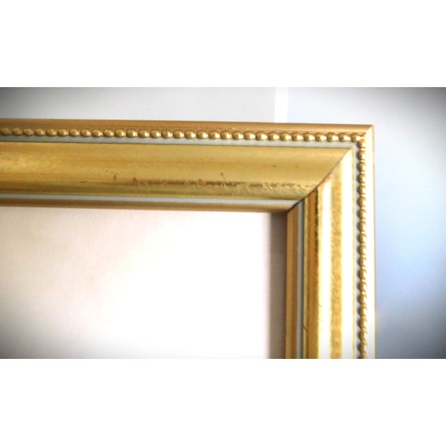 Gold Bead Framed Vintage Rose Print in the Style of Pierre Joseph Redoute (1759-1840) For Sale In New York - Image 6 of 11