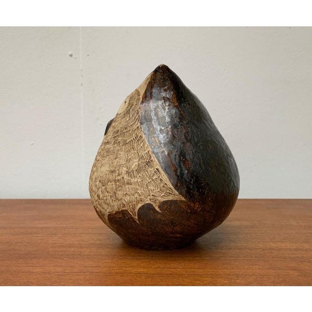 Large Studio Pottery Owl Sculpture, 1980s For Sale - Image 6 of 18
