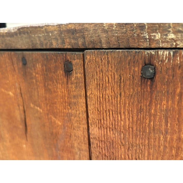 Early American Country Pine Two-Piece Plantation Desk Secretary, Circa 1830–1850 For Sale - Image 9 of 18