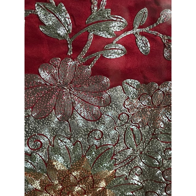 Framed Chinese Embroidery Southern Bridal Jacket For Sale - Image 4 of 18