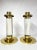 Mid-Century Modern Pair of Lucite and Brass Column Candle Holders in the Style of Karl Springer For Sale - Image 3 of 12