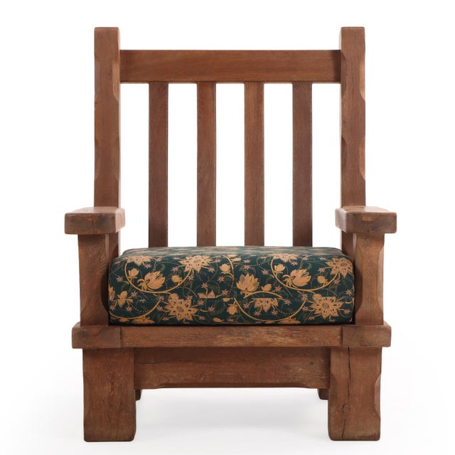 A striking example of mid-century European craftsmanship, this pair of lounge chairs embodies the bold, sculptural...