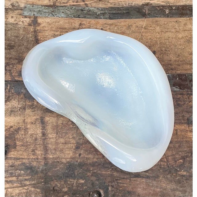 Vintage Opalescent Glass Bowl For Sale - Image 12 of 12