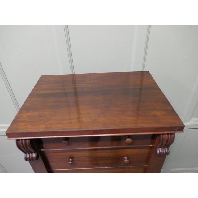 Tall Victorian Wellington Chest Filing Cabinet For Sale - Image 6 of 9