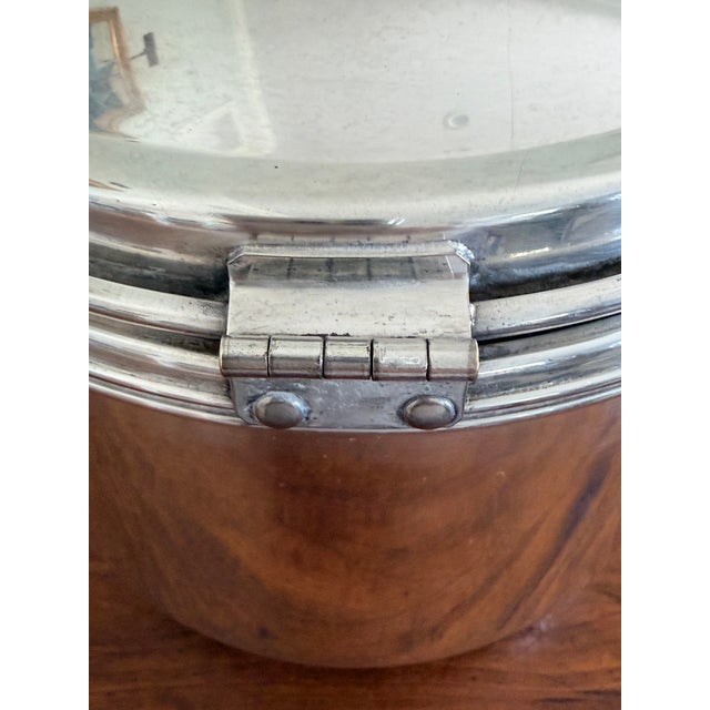 1940’s Swing Arm Silverplate Ice Bucket For Sale - Image 11 of 12
