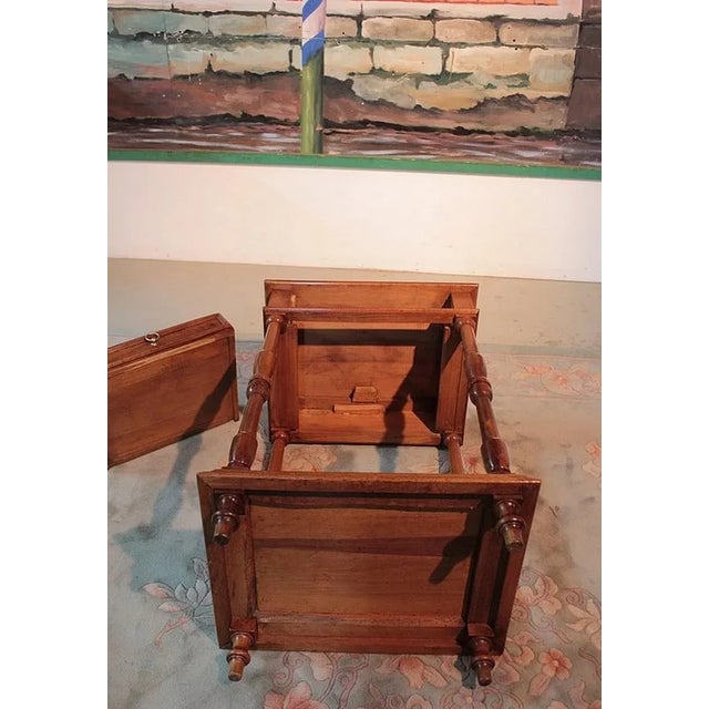 Side Table in Walnut, 1900s For Sale - Image 11 of 12