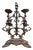 Gothic Revival Patinated Wrought Iron Candelabra, 19th Century For Sale