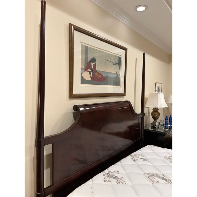 Traditional Two Poster Bed Attributed to Thomas Pheasant for Baker Furniture For Sale - Image 3 of 12