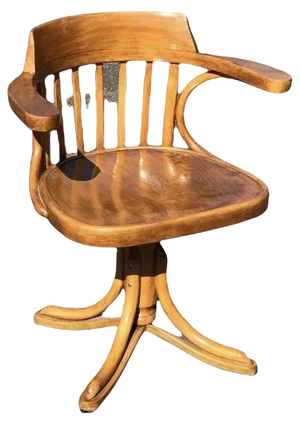 Bentwood Swivel Desk Chair