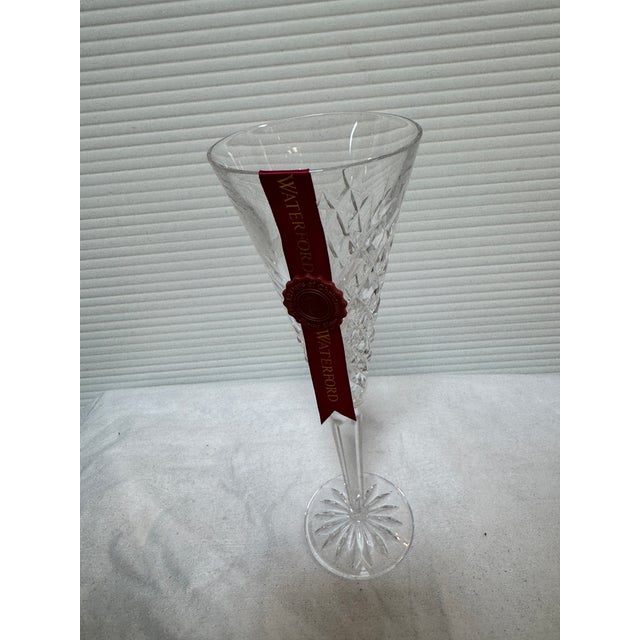 Glass Late 20th Century Waterford Twelve Days of Christmas Partridge Flutes With Boxes, Set of Two For Sale - Image 7 of 12