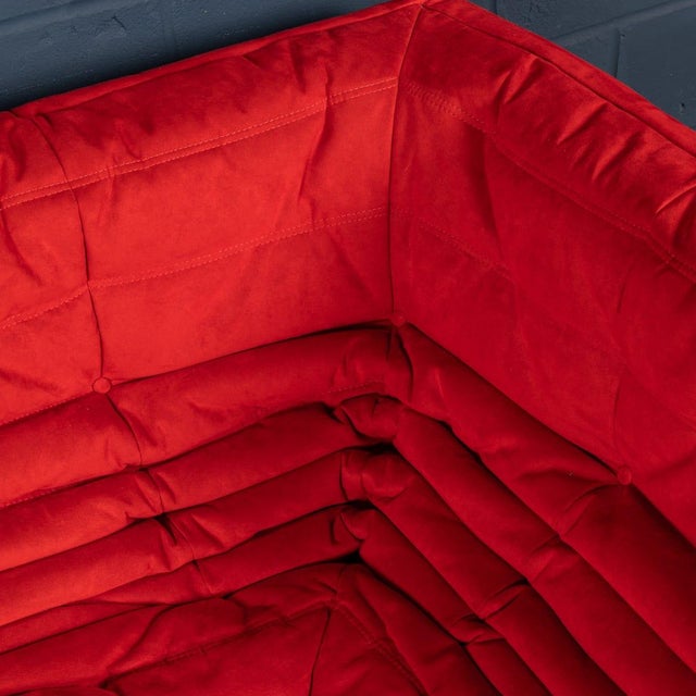 Red Togo Corner Sofa by Michel Ducaroy for Ligne Roset, France, 1973 For Sale - Image 12 of 18
