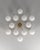 Schwung Large Sphere Pendant Chandelier, 12-Light, Brass and Opal Glass, Contemporary For Sale - Image 9 of 12