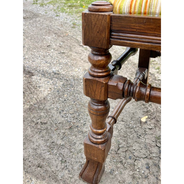 1970s Ethan Allen Royal Charter Oak Dining Chairs - Set of 3 For Sale - Image 5 of 10