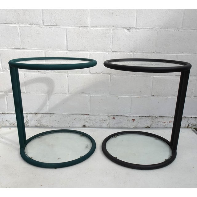 Vintage Metal Side Tables by Mobil Metal, Italy, 1980s, Set of 2 For Sale - Image 4 of 15